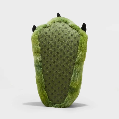 Boys' Kai Dinosaur Foot Slippers - Cat & Jack™ Green 3 Boys' Kai Dinosaur Foot Slippers - Cat & Jack™ Green - Image 3