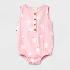 Baby Girls' Ghost Gauze Sleeveless Romper - Cat & Jack™ Light Pink 7 Baby Girls' Ghost Gauze Sleeveless Romper - Cat & Jack™ Light Pink -CAT & JACK Shop GUEST a3706c7b 8852 4e76 911f 652fa4767aca