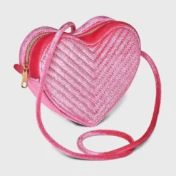 Girls' Velvet Heart Crossbody Bag - Cat & Jack™ Pink