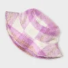 Girls' Plaid Bucket Hat - Cat & Jack™ Pink