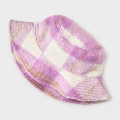 Girls' Plaid Bucket Hat - Cat & Jack™ Pink