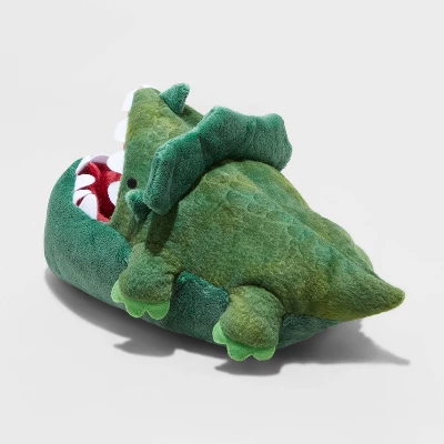 Boys' Dylan Dinosaur Ankle Biter Slippers - Cat & Jack™ Green 4 Boys' Dylan Dinosaur Ankle Biter Slippers - Cat & Jack™ Green - Image 4