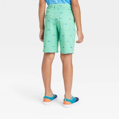 Boys' Flat Front 'At The Knee' Chino Shorts - Cat & Jack™ 1 Boys' Flat Front 'At The Knee' Chino Shorts - Cat & Jack™