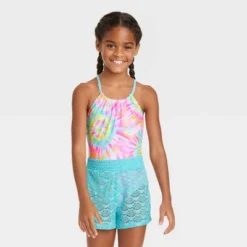 Girls' Rainbow Swirls With Crochet Shorts - Cat & Jack™ -CAT & JACK Shop GUEST b44a3bdc 7f3c 4266 a86c 0bc43b63ee5b