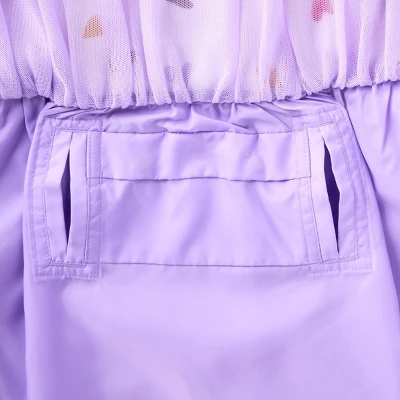 Toddler Girls' Adaptive Flutter Sleeve Tulle Dress - Cat & Jack™ Almond Cream 3 Toddler Girls' Adaptive Flutter Sleeve Tulle Dress - Cat & Jack™ Almond Cream - Image 3