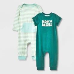 Baby 2pk Mama Romper Set - Cat & Jack™ Turquoise Green -CAT & JACK Shop GUEST c0bb02a5 efe4 4f26 abe0 072ff2fa8858