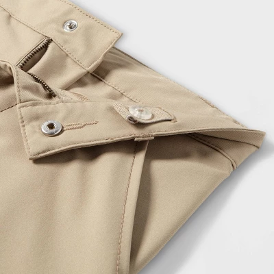 Boys' Uniform Chino Shorts - Cat & Jack™ Khaki 18 Husky 2 Boys' Uniform Chino Shorts - Cat & Jack™ Khaki 18 Husky - Image 2