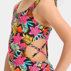 Girls' Cowabunga Floral One Piece Swimsuit - Cat & Jack™