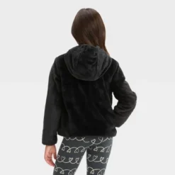 Girls' Faux Fur Zip-Up Jacket - Cat & Jackā¢