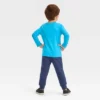 Toddler Boys' 2pc Long Sleeve Graphic T-Shirt And Fleece Jogger Pants Set - Cat & Jack™ Blue