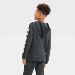 Boys' Skeleton Glow In The Dark Halloween Pullover Sweatshirt - Cat & Jackā¢