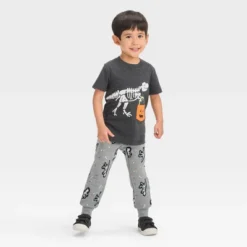 Toddler Boys' Halloween Short Sleeve T-Shirt And Pull-On Fleece Jogger Pants - Cat & Jack™ Black -CAT & JACK Shop GUEST d348d06c 3173 493e b83e 285f28a97347