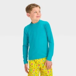 Boys' Solid Rash Guard Top - Cat & Jack™ Turquoise Green -CAT & JACK Shop GUEST d4e5aa9e ae9e 4663 8932 dcc264c1244d
