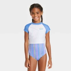 Girls' 2pc Taffy Striped Short Sleeve Rash Guard Set - Cat & Jack™ -CAT & JACK Shop GUEST d7d6fc96 4779 4c4b b5bc 74dcf60a80f3