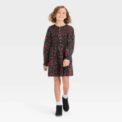 Girls' Long Sleeve Woven Dress - Cat & Jack™ -CAT & JACK Shop GUEST de7c6ba8 12e9 4754 9878 8575fd58de72