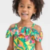 Toddler Girls' Leaf One Piece Swimsuit - Cat & Jack™