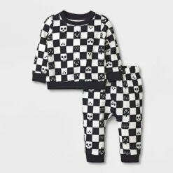 Baby 2pc Checkered Sweatshirt & Jogger Pants Set - Halloween - Cat & Jack™ Black 5 Baby 2pc Checkered Sweatshirt & Jogger Pants Set - Halloween - Cat & Jack™ Black -CAT & JACK Shop GUEST e1d9360b bc07 40c8 9175 693d341891f7