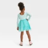 Toddler Girls' Unicorn Long Sleeve Dress - Cat & Jack™ Aqua Blue