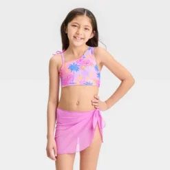 Girls' 'Sketchy Tropical Scenic With Sarong' Bikini Set - Cat & Jack™ Light Pink 7 Girls' 'Sketchy Tropical Scenic With Sarong' Bikini Set - Cat & Jack™ Light Pink -CAT & JACK Shop GUEST e6fe1da3 ed95 4863 8569 e367d7d8ef6f
