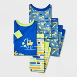 Toddler Boys' 4pc Truck & Construction Pajama Set - Cat & Jack™ Blue -CAT & JACK Shop GUEST e7f51b9e 5214 4458 b449 d72478e6d7d7
