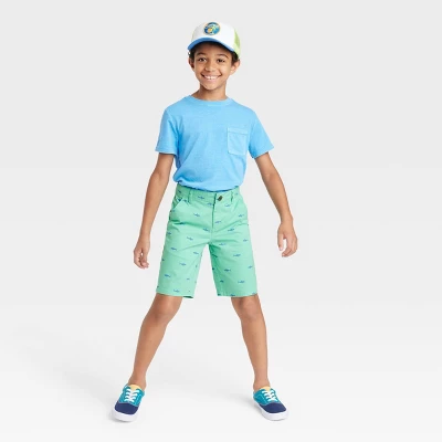 Boys' Flat Front 'At The Knee' Chino Shorts - Cat & Jack™ 2 Boys' Flat Front 'At The Knee' Chino Shorts - Cat & Jack™ - Image 2