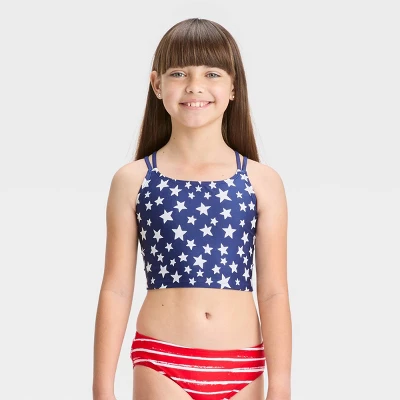Girls' 'Americana Darling' Midkini Swimwear Set - Cat & Jack™ 3 Girls' 'Americana Darling' Midkini Swimwear Set - Cat & Jack™ - Image 3