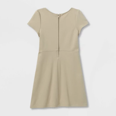 Girls' Short Sleeve Uniform Knit Jumper - Cat & Jack™ 1 Girls' Short Sleeve Uniform Knit Jumper - Cat & Jack™