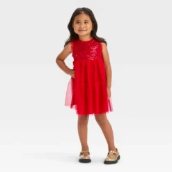 Toddler Girls' Sequin Dress - Cat & Jack™ Red 5 Toddler Girls' Sequin Dress - Cat & Jack™ Red -CAT & JACK Shop GUEST f90ee142 e611 46a8 9820 7d0f2f94520a