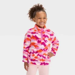 Toddler Girls' Quarter Zip-Up Jacket - Cat & Jack™ Pink -CAT & JACK Shop GUEST fb9c1b70 6c52 4c17 b595 1ad3d99dca1c