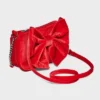 Girls' Velvet Bow Crossbody Bag - Cat & Jack™ Red
