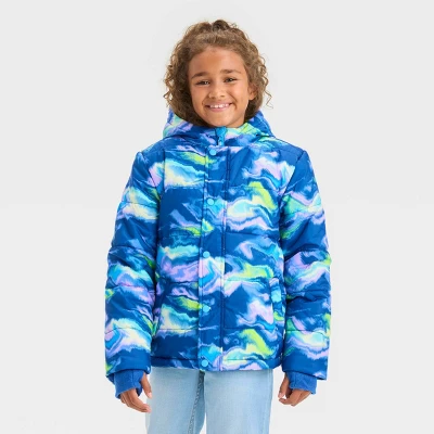 Girls' Abstract Puffer Jacket - Cat & Jack™ 3 Girls' Abstract Puffer Jacket - Cat & Jack™ - Image 3